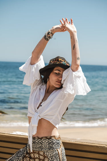 Top Lua Blanca